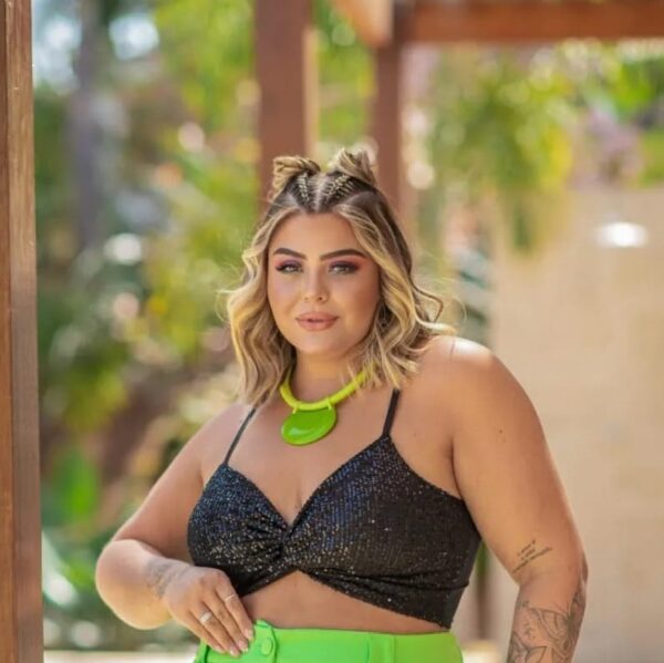 Cropped Top Brilho Nó