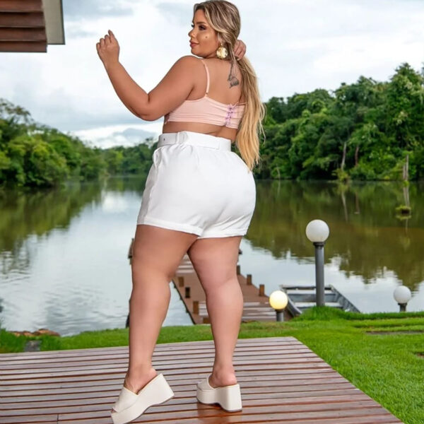 Shorts Cinto Verde Agua - Imagem 3